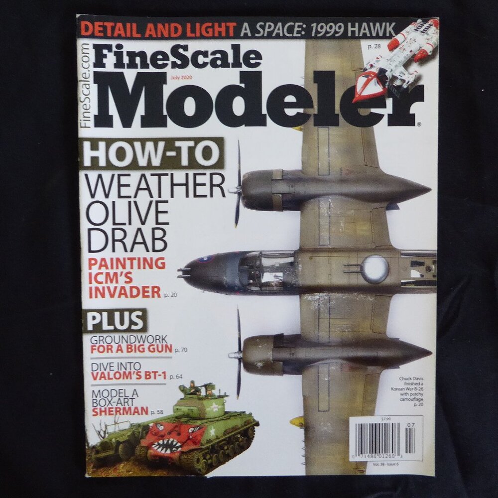 NEW 2020 VOL. 38 ISSUE 6 FINE SCALE MODELER MAGAZINE HOW TO WEATHER PAINT WWII